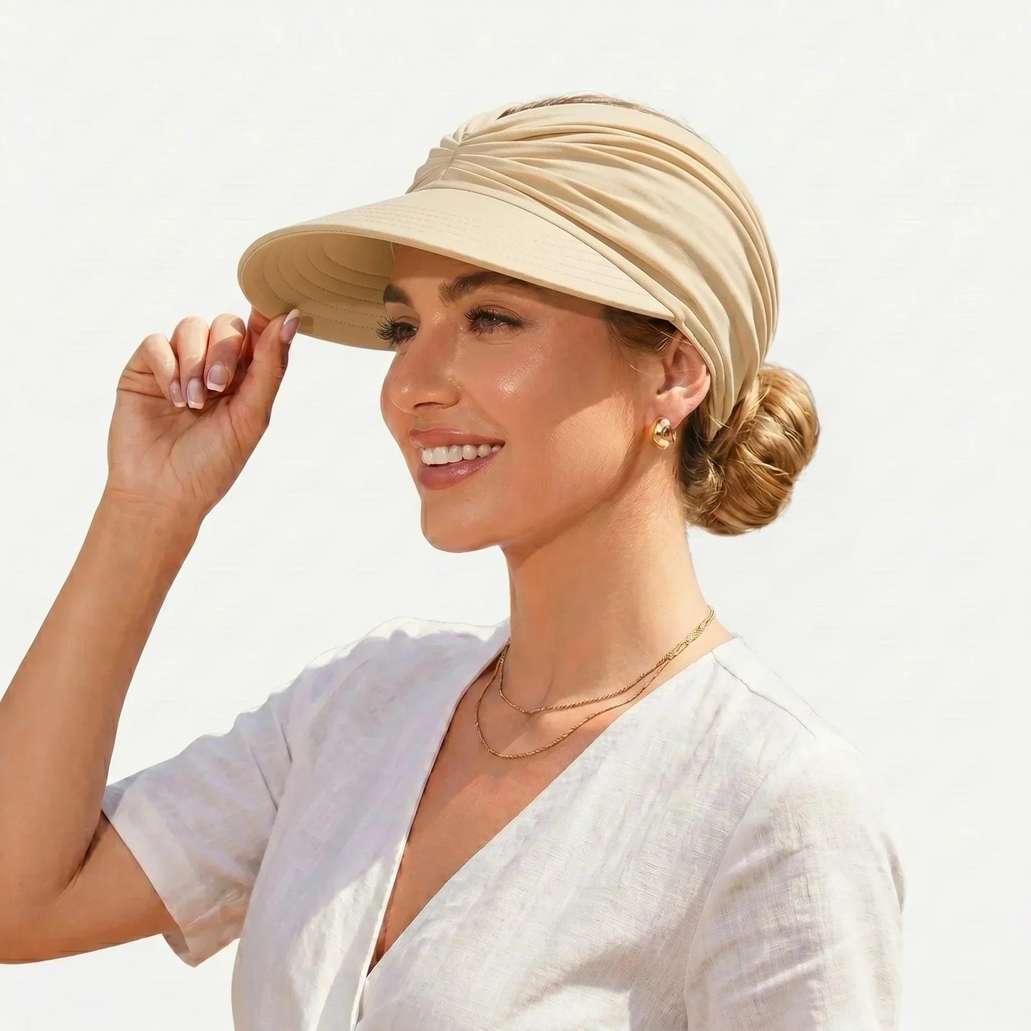 💥LAST DAY SALE 75%OFF💥UPF 50+ Sun Visor Ponytail Hat
