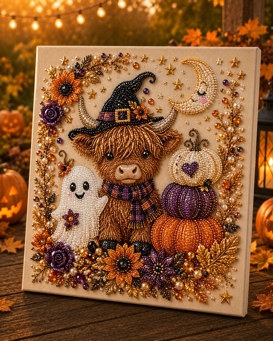 💥 Last Day 50% OFF – 2026 New 👻✨ Halloween Pearl Art DIY Kit – Turn Tiny Pearls into Spooky-Cute Magic