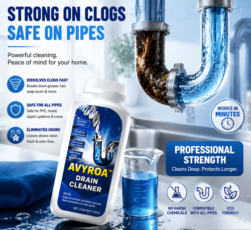 Avyroa™Foaming Drain Cleaner: Dissolves 200+ Clogs & Kills 99% Bacteria