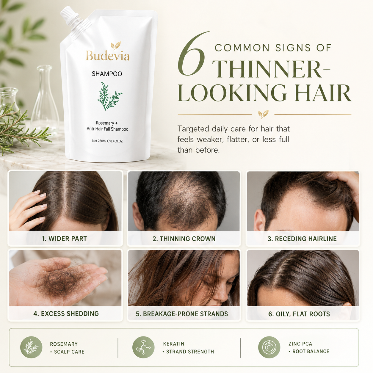 🔥New for 2026 · 60% Off - Rosemary Shampoo for Hair Loss & Hair Fall Control