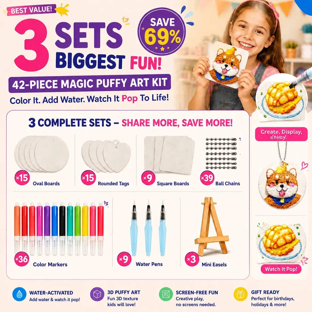 3 SETS(126-PIECE)