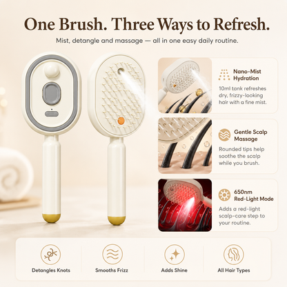 💜 New for 2026 · 60% Off - Moisture Spray Hair Massage Comb