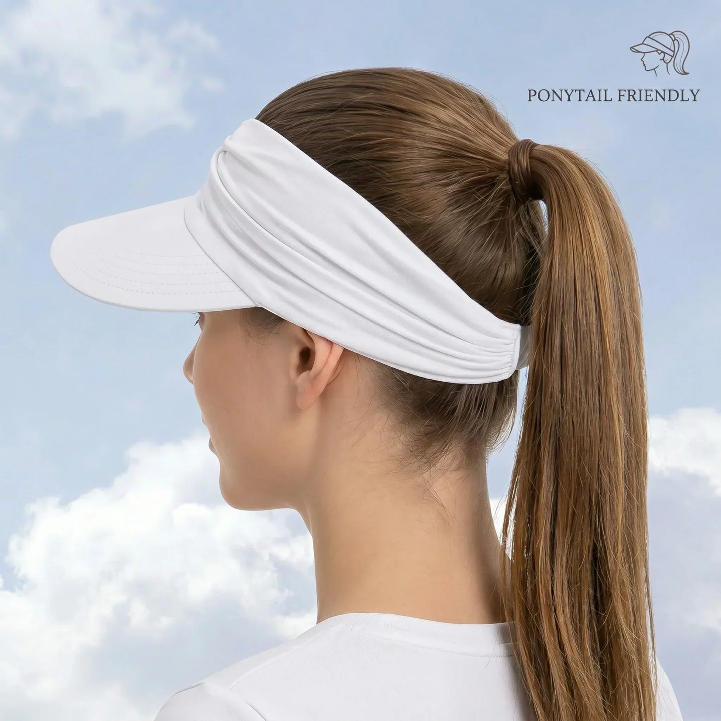 💥LAST DAY SALE 75%OFF💥UPF 50+ Sun Visor Ponytail Hat