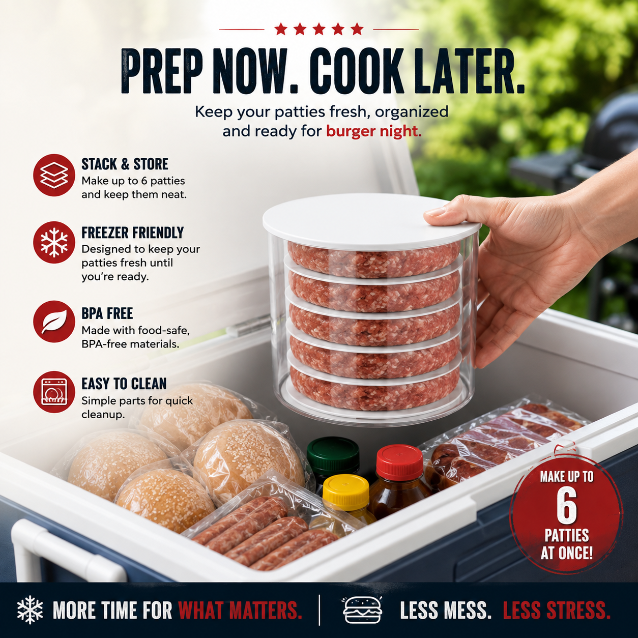 🍔 Burger Patty Maker for Easy Homemade Burgers