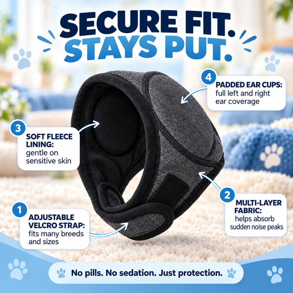 🔥 BLACK FRIDAY EARLY ACCESS — 69% OFF 🐶 Calming Noise-Reducing Comfort Hood for Dogs