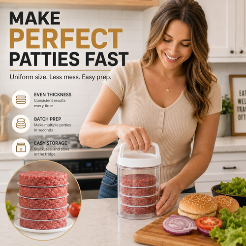 🍔 Burger Patty Maker for Easy Homemade Burgers