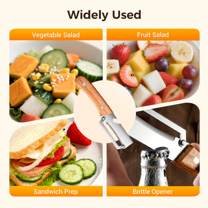 Multifunctional vegetable peeler for the kitchen