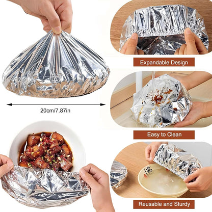🔥LAST DAY SALE 74% OFF Home dining table & food container aluminum foil heat-retaining cover