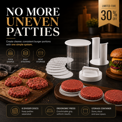 🍔 Burger Patty Maker for Easy Homemade Burgers