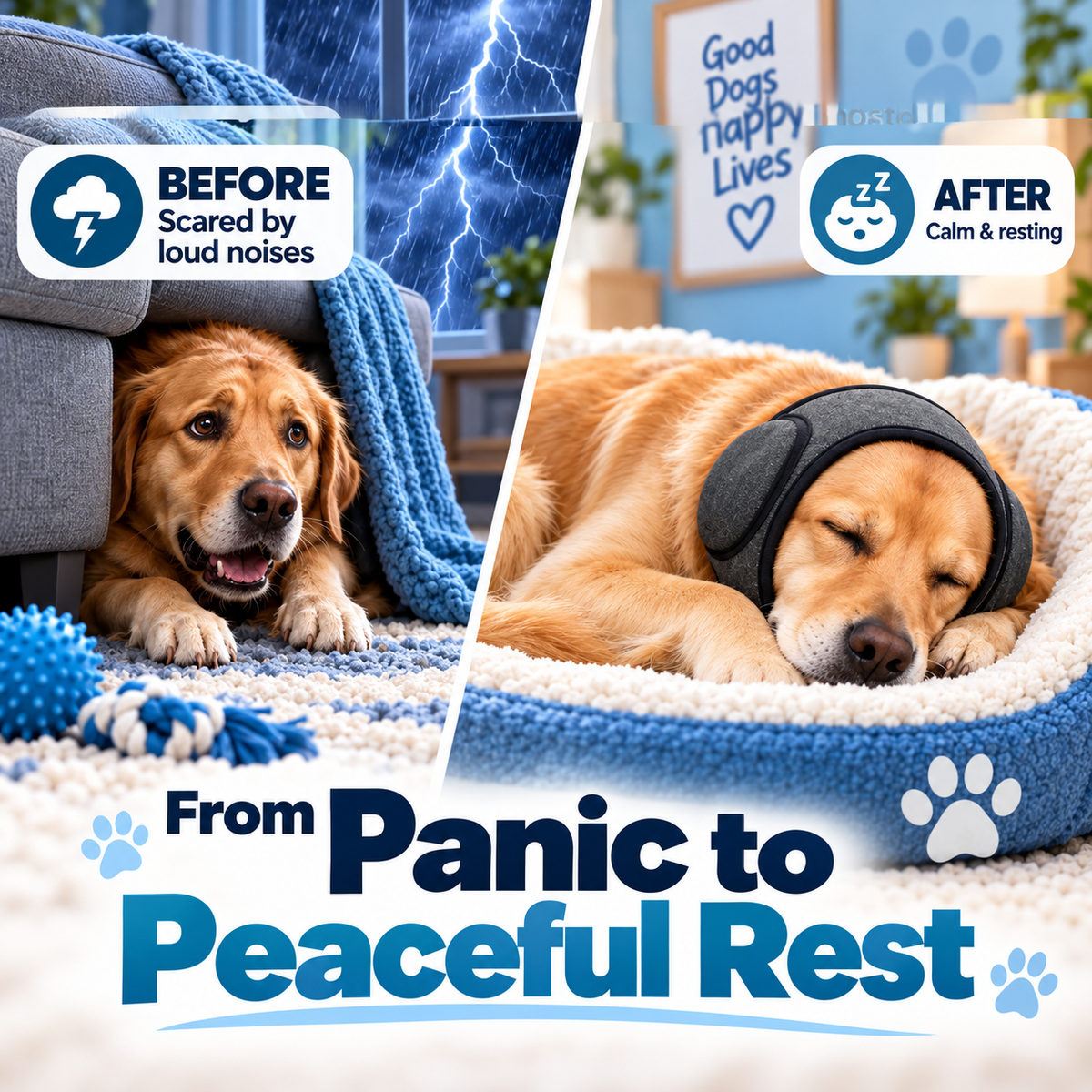 🐶 Calming Noise-Reducing Comfort Hood for Dogs