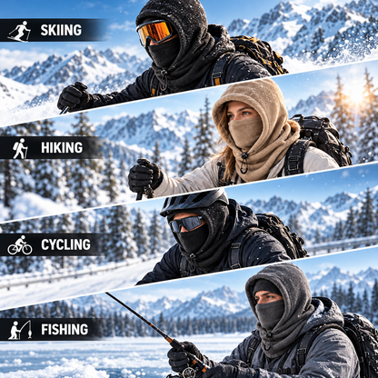❄️ 3-in-1 Thermal Fleece Balaclava Hood