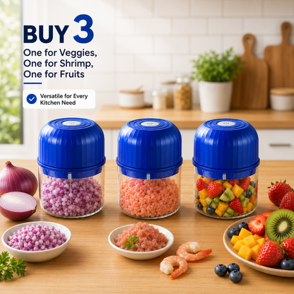 🔥New for 2026 · 50% Off - Cordless Multifunctional Mini Chopper with 4 Sharp Blades