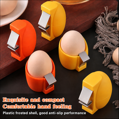 🍳Manual Egg Shell Opener - Fast Egg Shell Remover with Stainless Steel Cutter, No-Mess Kitchen Gadget