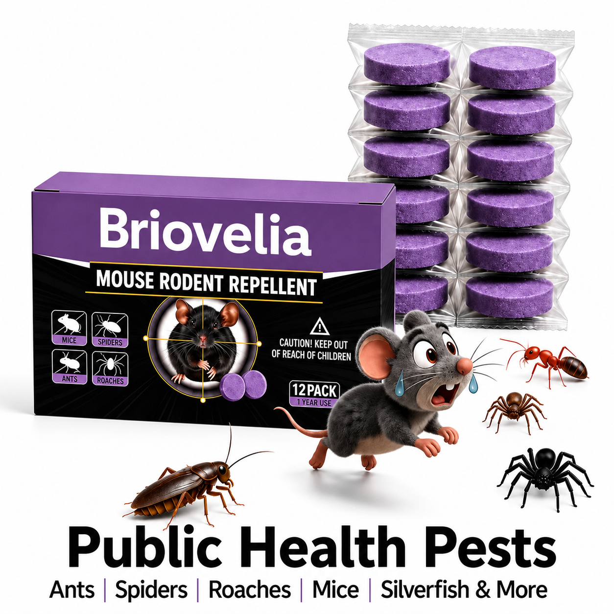 ✅ 10,000+ Happy Customers 🐭 All-Natural Peppermint & Cinnamon Pest & Rodent Repellent Pucks 🕷️🐍