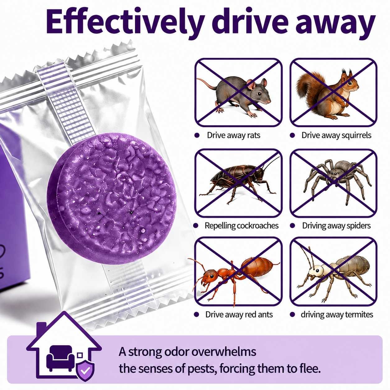 ✅ 10,000+ Happy Customers 🐭 All-Natural Peppermint & Cinnamon Pest & Rodent Repellent Pucks 🕷️🐍