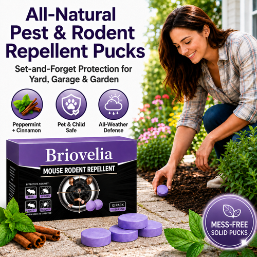 ✅ 10,000+ Happy Customers 🐭 All-Natural Peppermint & Cinnamon Pest & Rodent Repellent Pucks 🕷️🐍