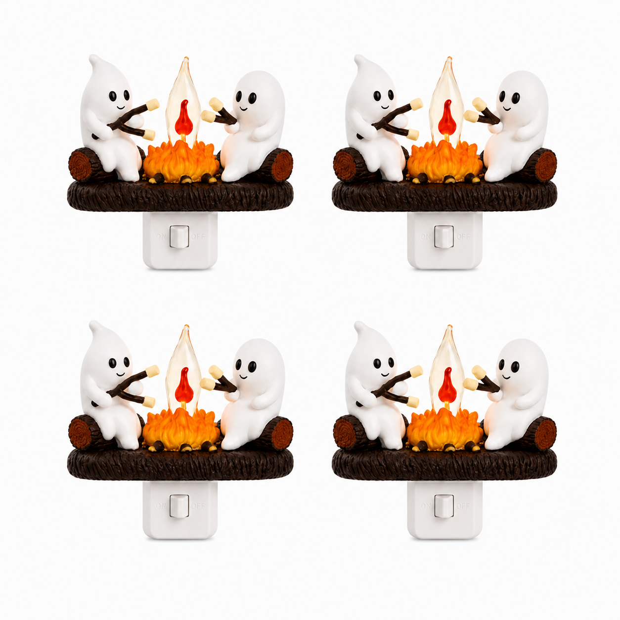 🔥 Last Day 50% OFF 👻 2026 New Ghost Campfire LED Night Light - Cozy Flickering Wall Flame
