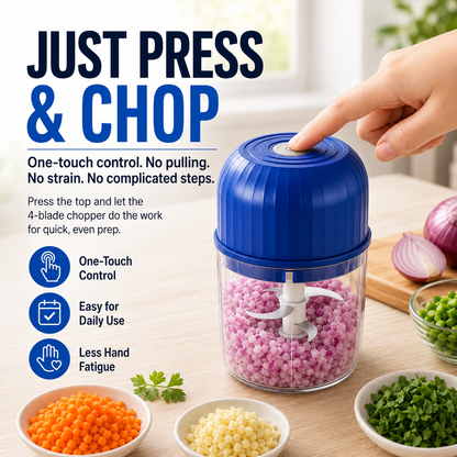 🔥New for 2026 · 50% Off - Cordless Multifunctional Mini Chopper with 4 Sharp Blades