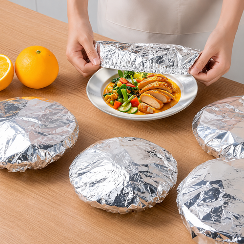 🔥LAST DAY SALE - Home dining table & food container aluminum foil heat-retaining cover