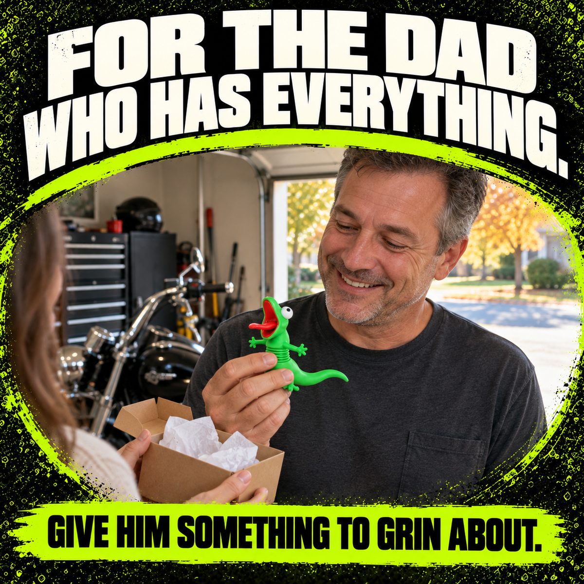 🔥 BLACK FRIDAY EARLY ACCESS — 69% OFF🦎 Screaming Lizard™ Motorcycle Handlebar Buddy 🏍️ Funny Motorcycle Accessory