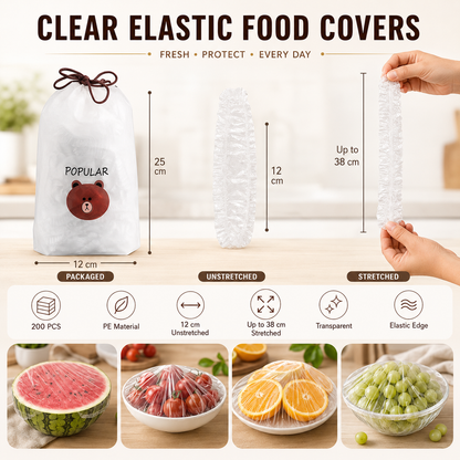 ⏳LAST DAY SALE 60% OFF!!🔥Disposable Stretch Food Covers for Bowls & Plates