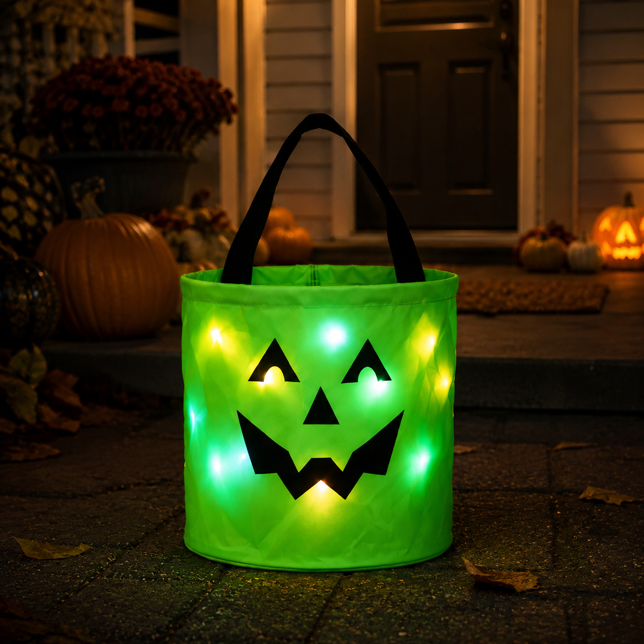 🔥 Last Day 50% OFF — 2026 New LED Glowing Pumpkin Treat Bag 🎃