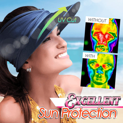 💥LAST DAY SALE 75%OFF💥UPF 50+ Sun Visor Ponytail Hat