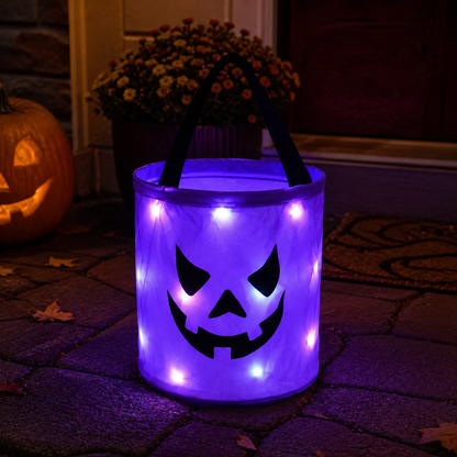 🔥 Last Day 50% OFF — 2026 New LED Glowing Pumpkin Treat Bag 🎃
