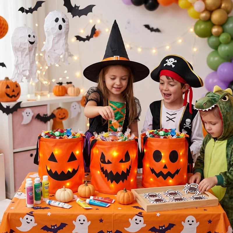 🔥 Last Day 50% OFF — 2026 New LED Glowing Pumpkin Treat Bag 🎃