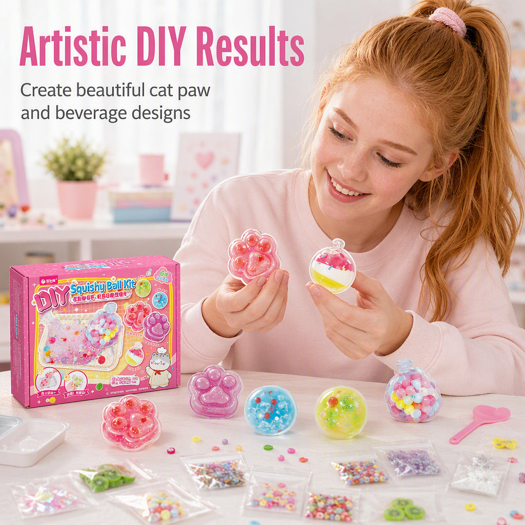 🔥 BLACK FRIDAY EARLY ACCESS — 69% OFF 🧁DIY Fried Ice Squishy Toy Kit with Cat Claw Design for Kids