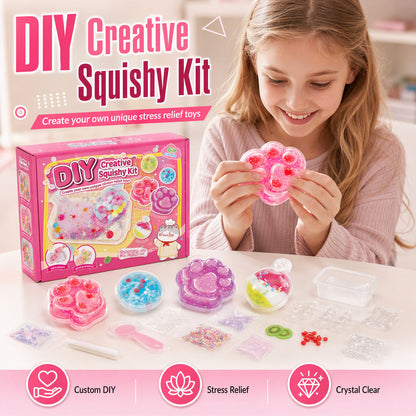 🔥 BLACK FRIDAY EARLY ACCESS — 69% OFF 🧁DIY Fried Ice Squishy Toy Kit with Cat Claw Design for Kids