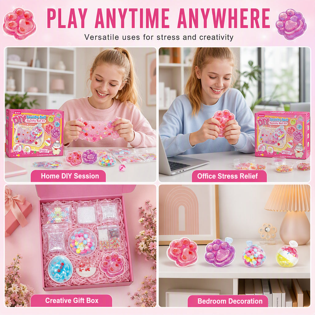 🔥 BLACK FRIDAY EARLY ACCESS — 69% OFF 🧁DIY Fried Ice Squishy Toy Kit with Cat Claw Design for Kids