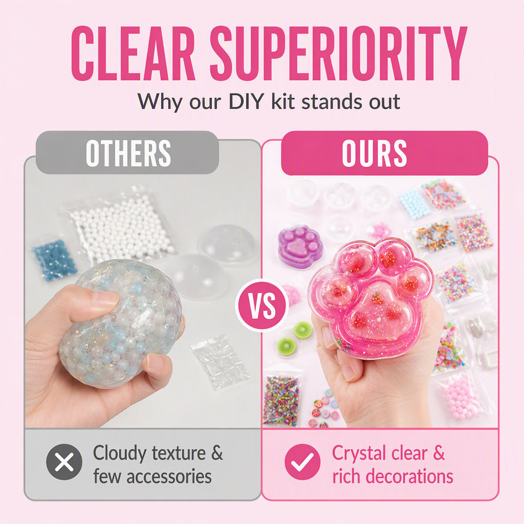 🔥 BLACK FRIDAY EARLY ACCESS — 69% OFF 🧁DIY Fried Ice Squishy Toy Kit with Cat Claw Design for Kids