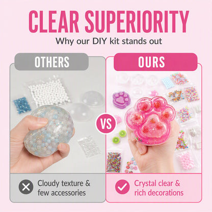 🔥 BLACK FRIDAY EARLY ACCESS — 69% OFF 🧁DIY Fried Ice Squishy Toy Kit with Cat Claw Design for Kids