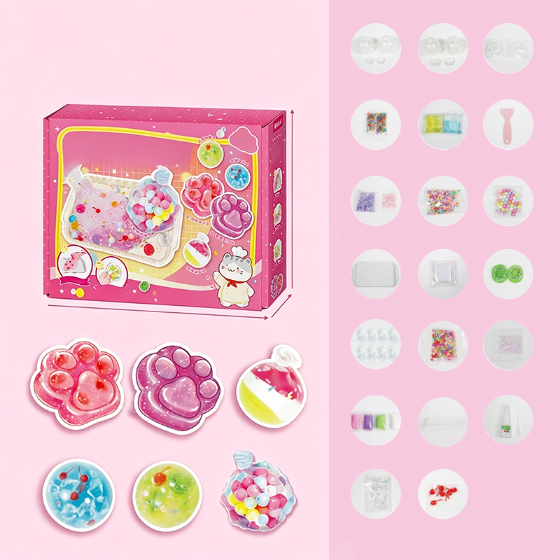 🔥 BLACK FRIDAY EARLY ACCESS — 69% OFF 🧁DIY Fried Ice Squishy Toy Kit with Cat Claw Design for Kids